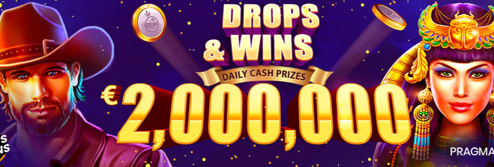 Daily Cash Prizes in the Drops & Wins Tournaments at APlay Casino