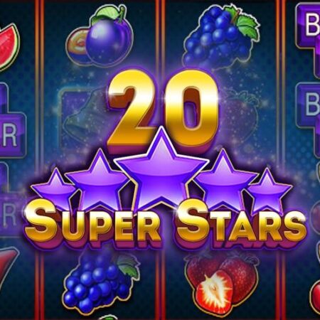20 Super Stars slot for real money by Belatra Games