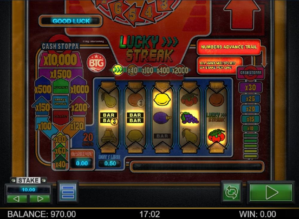 Slot Lucky Streak untuk uang sungguhan oleh Big Time Gaming