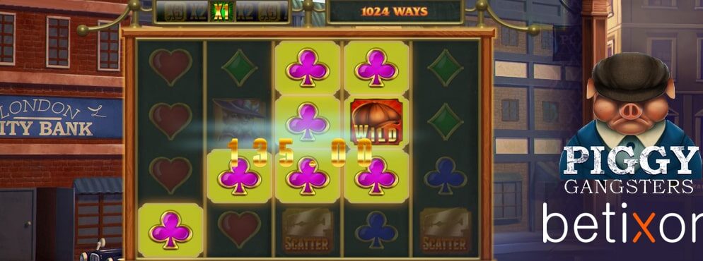 Piggy Gangsters slot for real money by Betixon