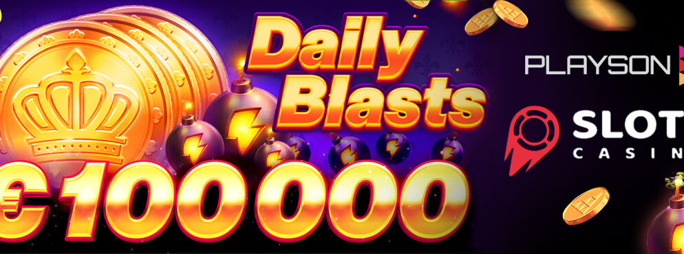 SlotV Casino: €100k Daily Blasts Tournament by Playson