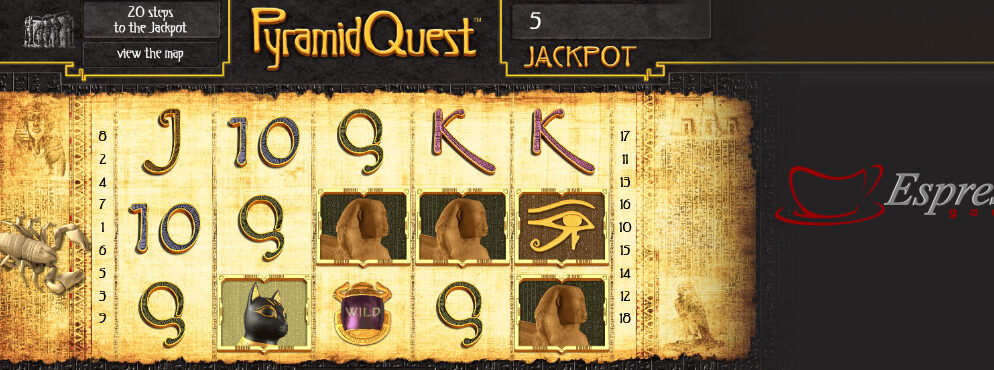 Pyramid Quest slot for real money by Espresso Games