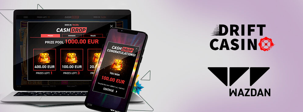 Wazdan’s Tournament: June Cash Drop at Drift Casino