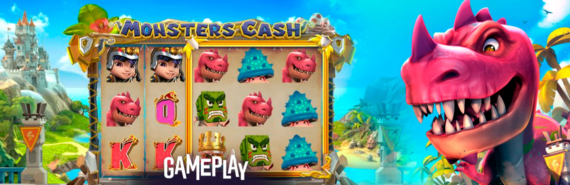 Slot Monsters Cash untuk uang sungguhan dengan Gameplay