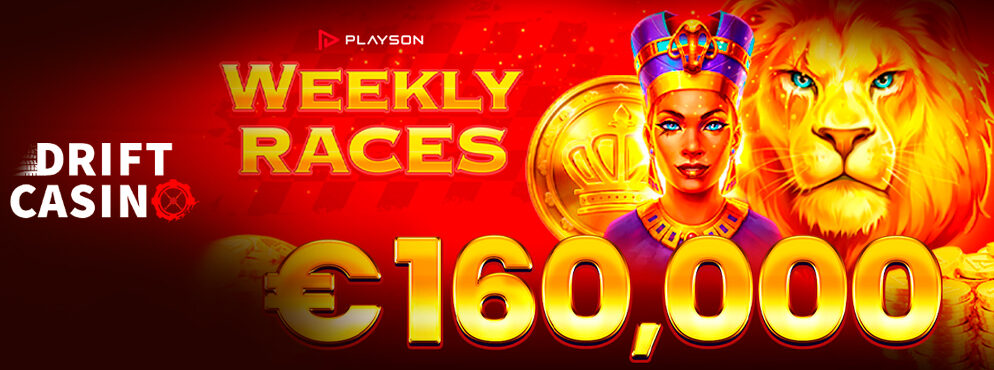 Playson’s Weekly Races Tournament (Phase 2) at Drift Casino