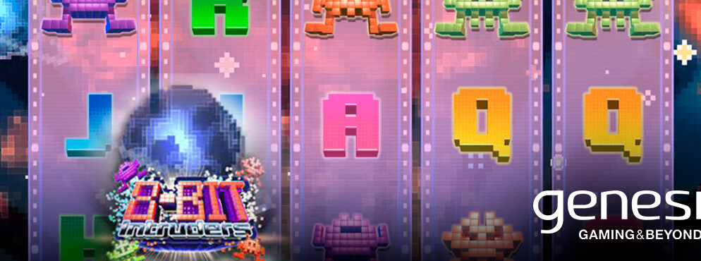 8-bit Intruders slot for real money by Genesis Gaming