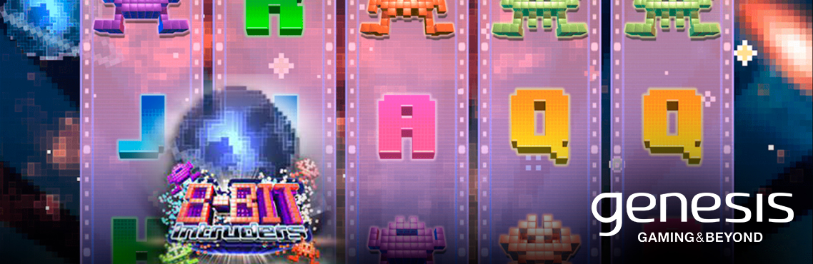 8-bit Intruders slot for real money by Genesis Gaming