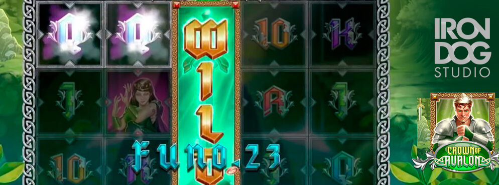 Crown of Avalon slot for real money by Iron Dog Studio