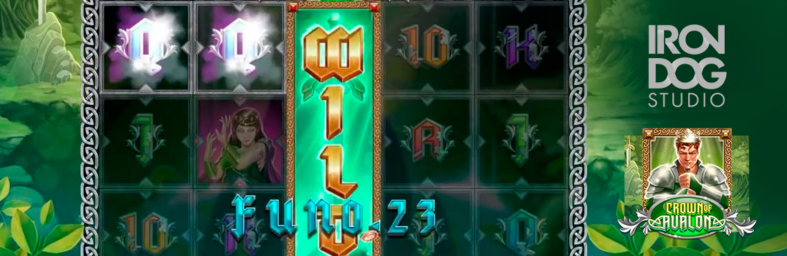 Crown of Avalon slot for real money by Iron Dog Studio
