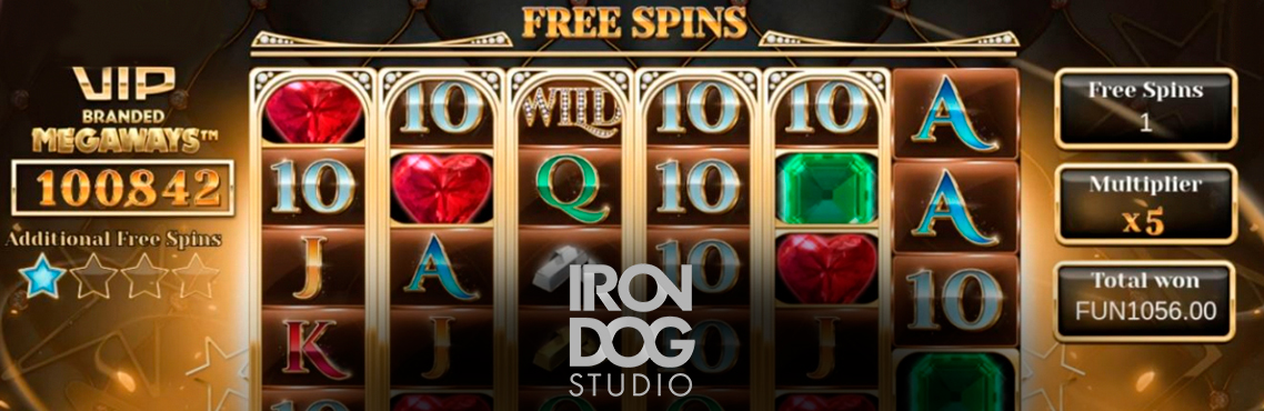 VIP Branded Megaways slot for real money by Iron Dog Studio