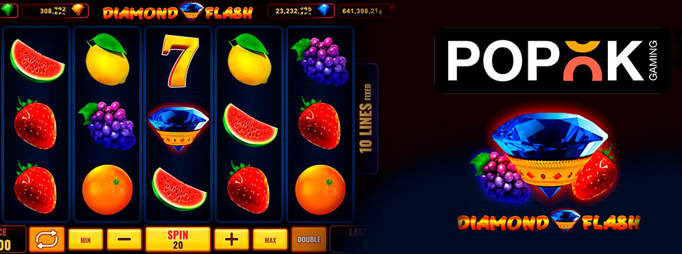Diamond Flash slot for real money by Popok Gaming