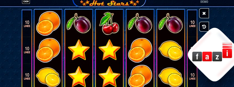 Hot Stars slot for real money by Fazi