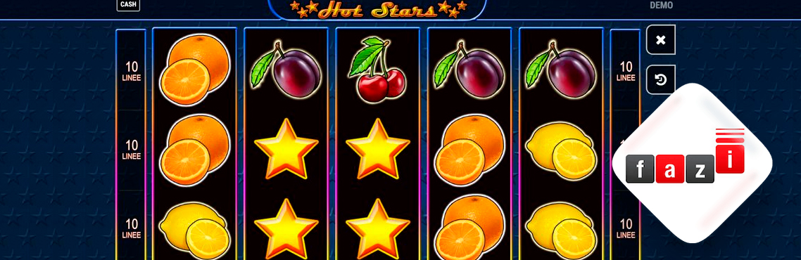 Hot Stars slot for real money by Fazi