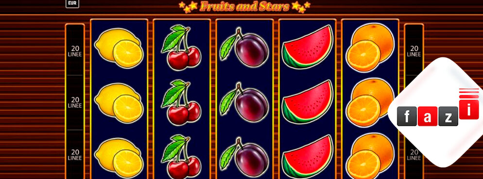 Fruits and Stars slot for real money by Fazi