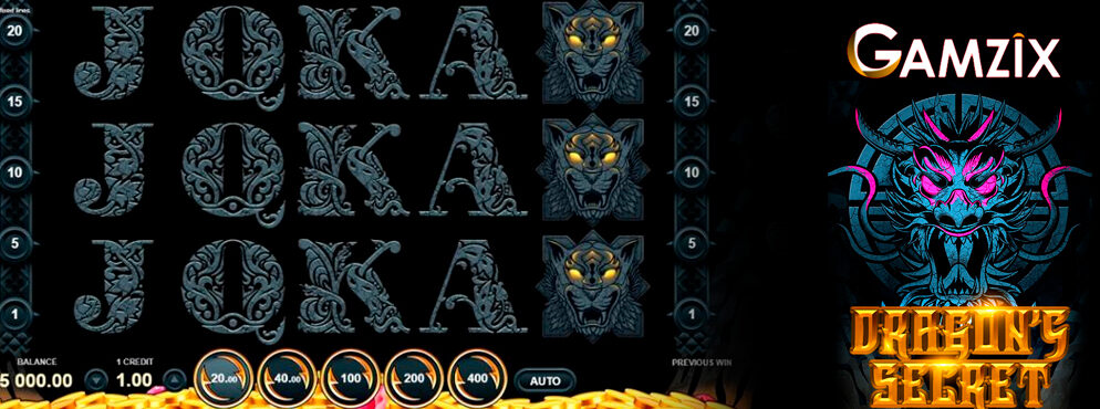 Dragon’s Secret slot for real money by Gamzix