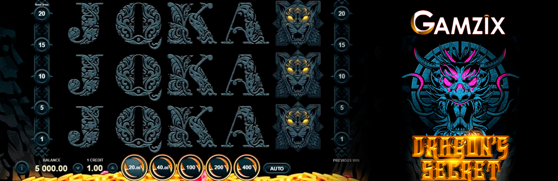 Dragon’s Secret slot for real money by Gamzix