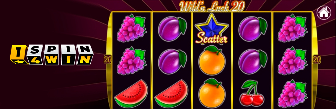 Wild & Luck 20 slot for real money by 1Spin4Win