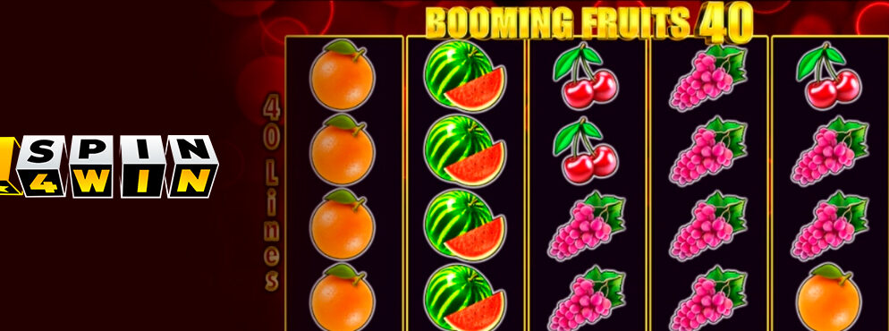 Booming Fruits 40 slot for real money by 1Spin4Win