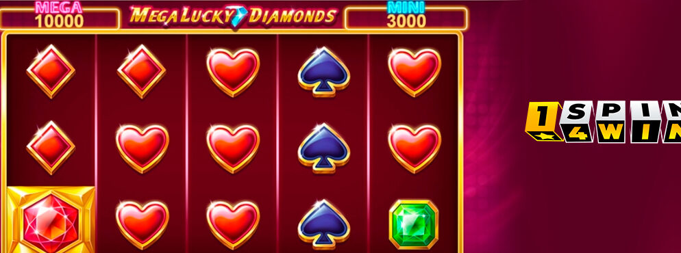 Mega Lucky Diamonds slot for real money by 1Spin4Win