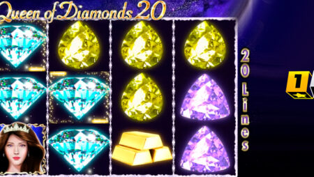 Queen of Diamonds 20 slot for real money by 1Spin4Win