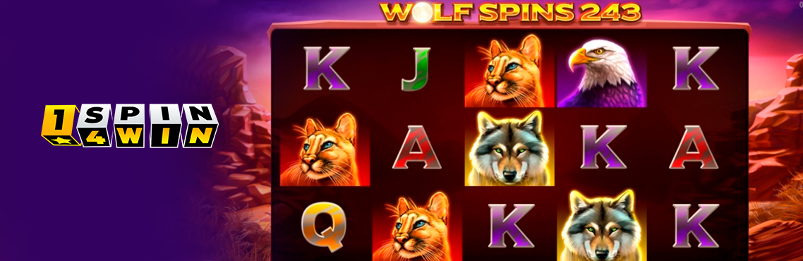 Wolf Spins 243 slot for real money by 1Spin4Win