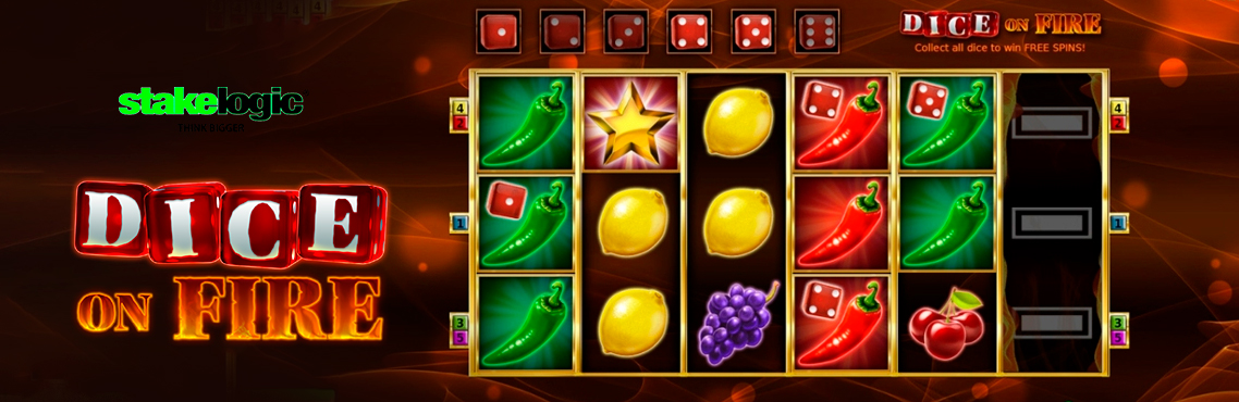 Dice on Fire slot for real money by Stakelogic