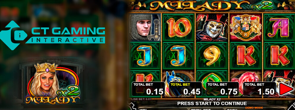 Milady X2 slot for real money by CT Interactive