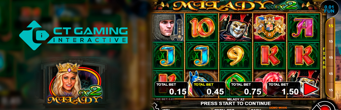 Milady X2 slot for real money by CT Interactive