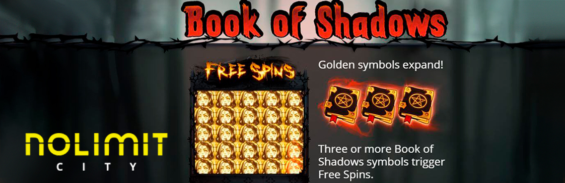 Book of Shadows slot for real money by Nolimit City