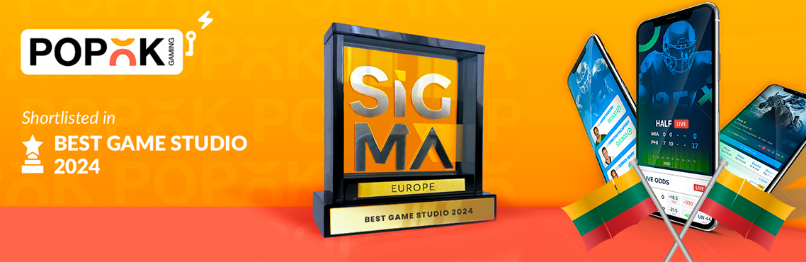 PopOK Gaming Nominated for Best Game Studio 2024, While Lithuania's Gambling Revenue Surges 12.6% in H1