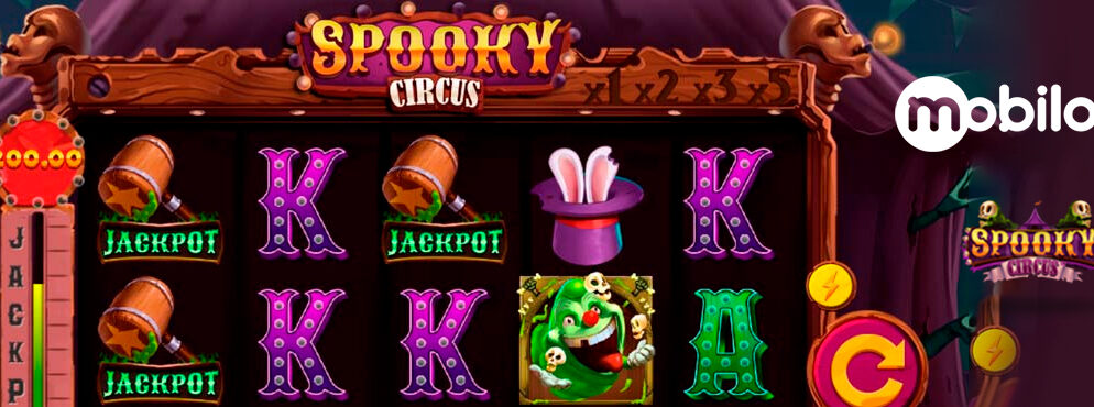 Spooky Circus slot for real money by Mobilots
