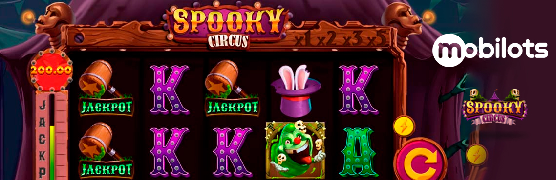 Spooky Circus slot for real money by Mobilots