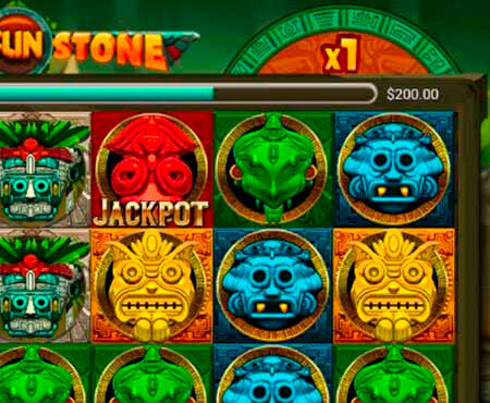 Aztec Sun Stone slot for real money by Mobilots