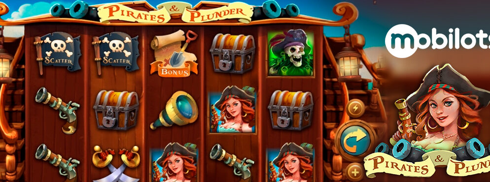 Pirates and Plunder slot for real money by Mobilots