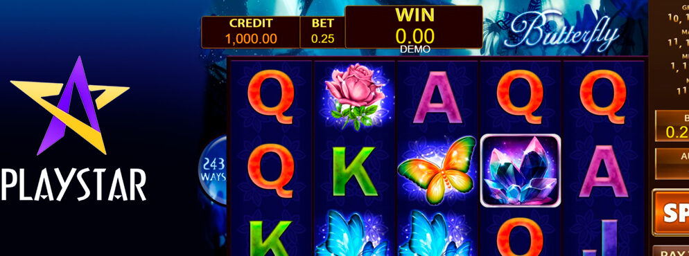 Butterfly slot for real money by PlayStar