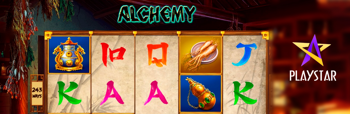 Alchemy slot for real money by PlayStar