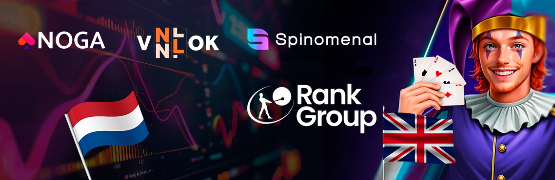 Spinomenal Expands UK Reach Through Rank Group Partnership, While VNLOK and NOGA Report Surge in Illegal Gambling Turnover in Netherlands