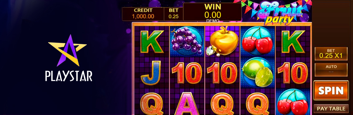 Fruit Party slot for real money by PlayStar