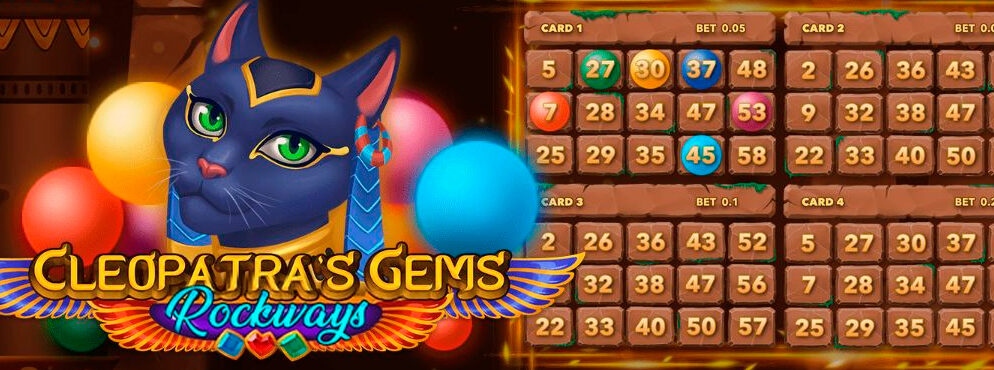 Cleopatra’s Gems Rockways slot for real money by Mascot