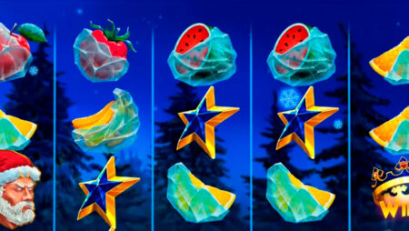 Twin Fruits of Santa slot for real money by Mascot