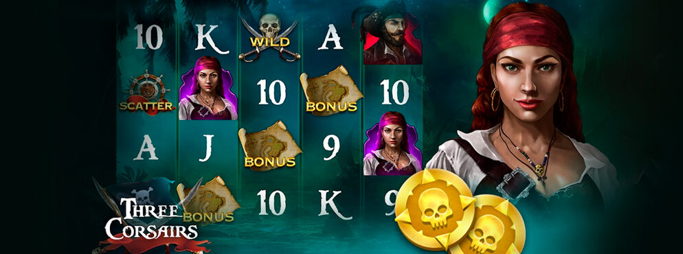 Three Corsairs slot for real money by Mascot
