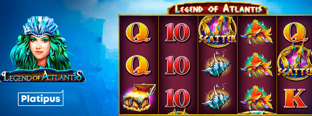 Legend of Atlantis slot for real money by Platipus