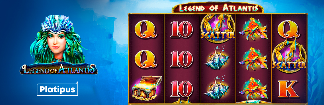 Legend of Atlantis slot for real money by Platipus