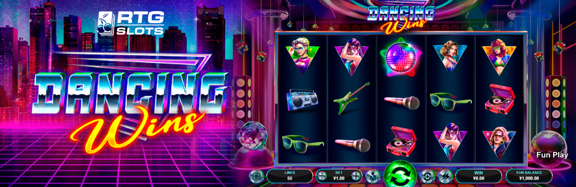 Dancing Wins slot for real money by RTG Slots