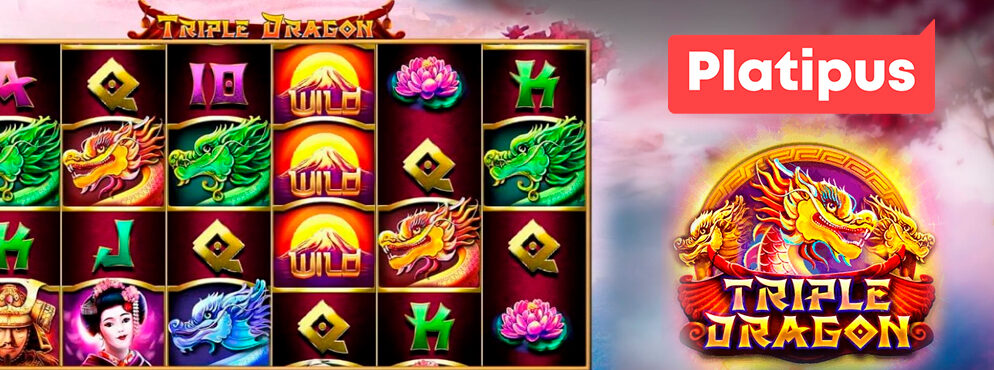 Triple Dragon slot for real money by Platipus