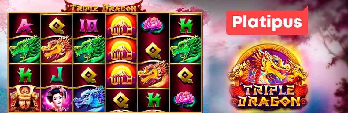 Triple Dragon slot for real money by Platipus