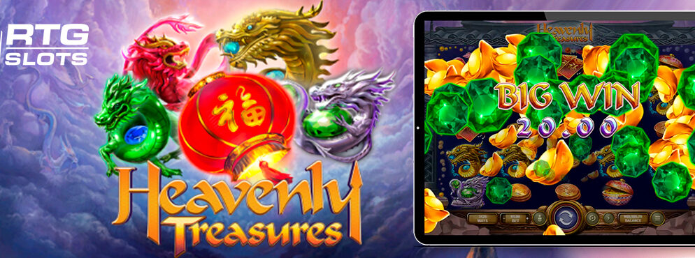 Heavenly Treasures slot for real money by RTG Slots