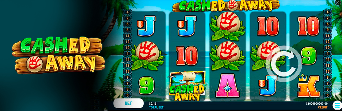 Cashed Away slot for real money by Slot Factory